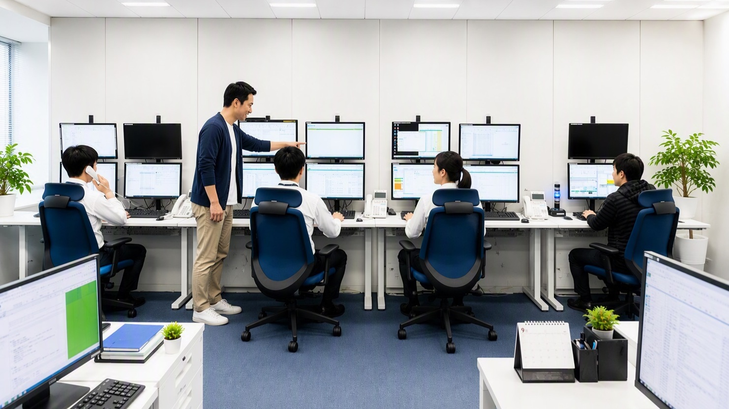 ITシステム運用をイメージした監視画面写真